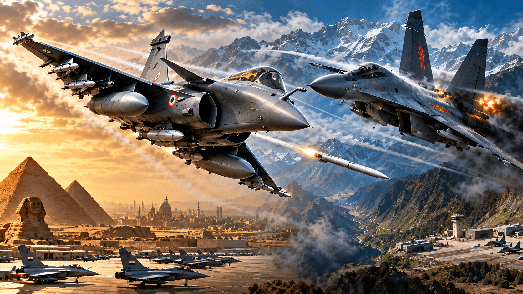 मिस्र के आसमान में बेनकाब हुआ चीनी J-16 फाइटर जेट, भारतीय राफेल के आगे उड़े ड्रैगन